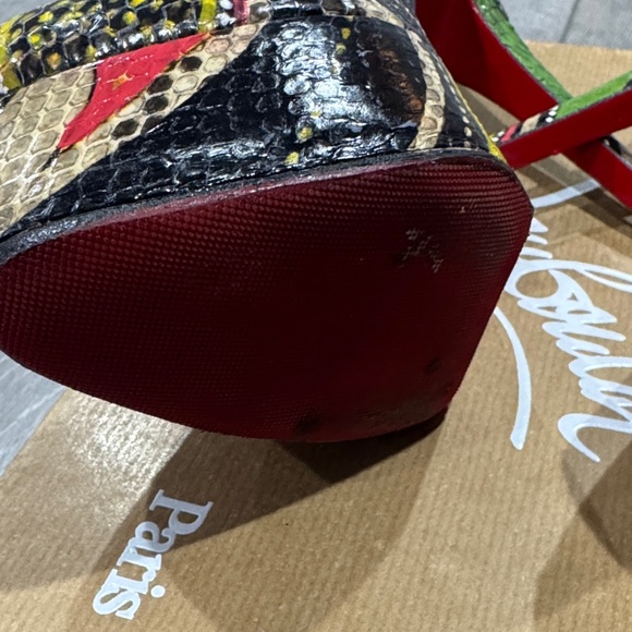 Christian Louboutin Multicolor Patterned Heels - Picture 4 of 8